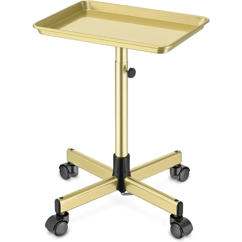 Salon Tray on Wheels - Premium Aluminum Tattoo Tray Rolling Trolley - Adjustable Service Rolling Tray Hairdresser Cart(bronze)
Salon Tray on Wheels - Premium Aluminum Tattoo Tray Rolling Trolley - Adjustable Service Rolling Tray Hairdresser Cart(bronze)
