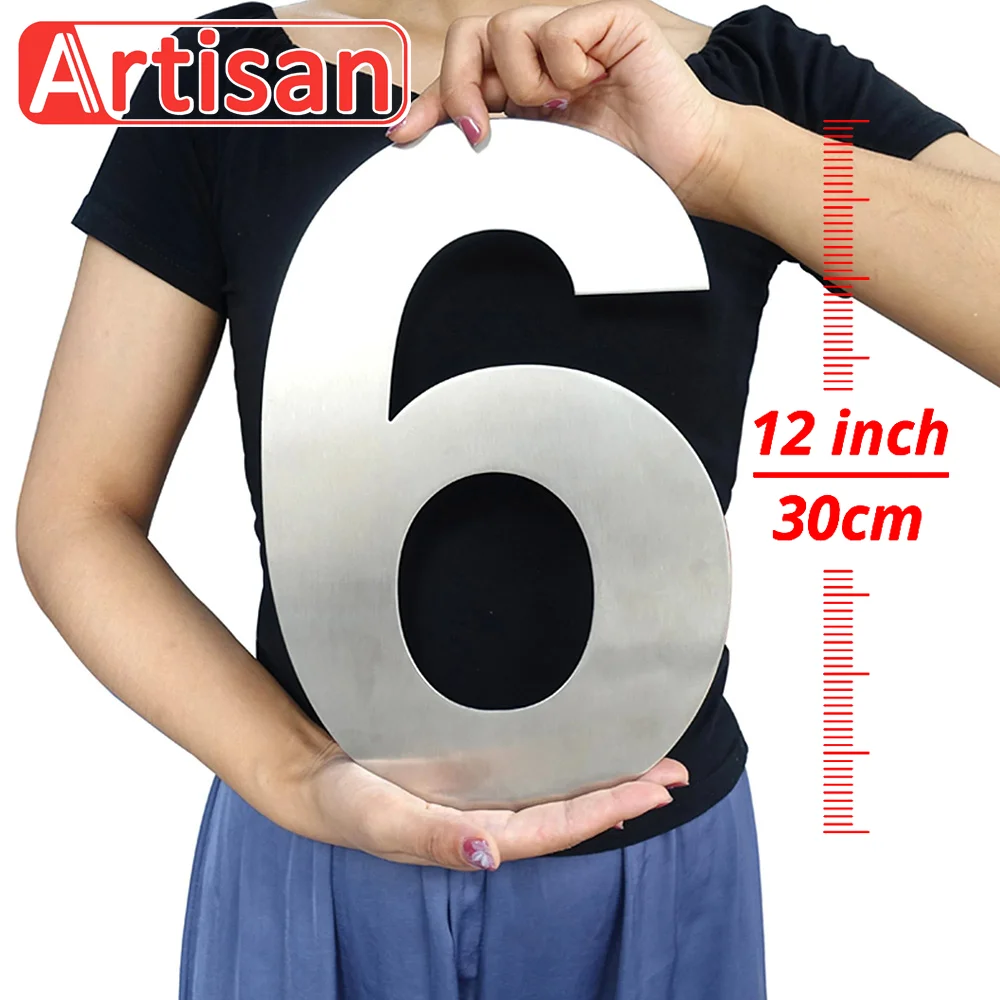 Outdoor House Number 12 inch Stainless Steel 30 cm Address number #0-9 Huisnummer Rust prevention villa Street sign Numeros Big
Outdoor House Number 12 inch Stainless Steel 30 cm Address number #0-9 Huisnummer Rust prevention villa Street sign Numeros Big