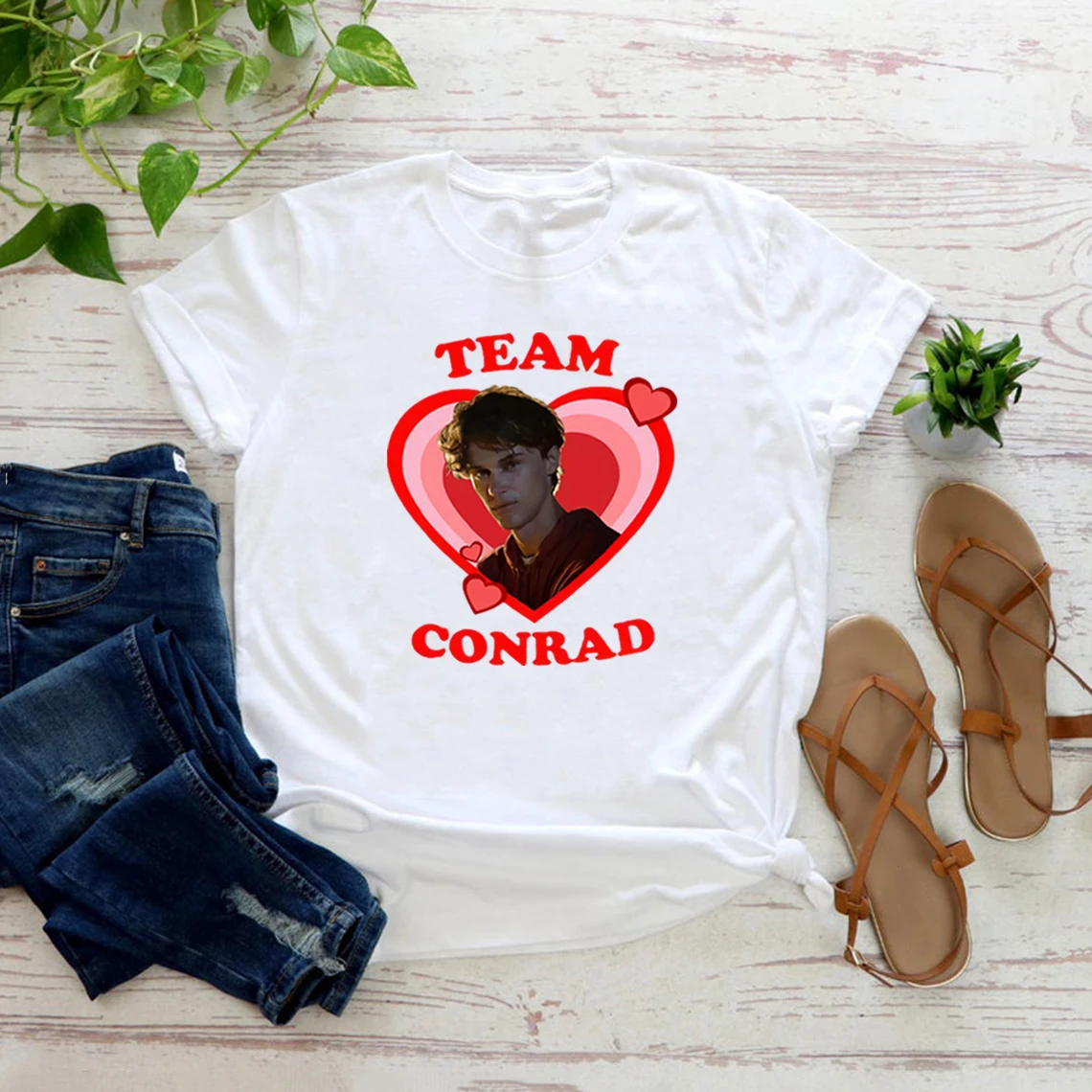 Cousin Beach T Shirt Summer I Turned Pretty Team Conrad T-Shirt Women Graphic T Shirts Short Sleeve Tv Show Tshirt Casual Top
Cousin Beach T Shirt Summer I Turned Pretty Team Conrad T-Shirt Women Graphic T Shirts Short Sleeve Tv Show Tshirt Casual Top