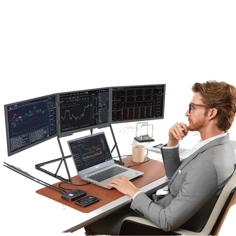 Монитор с тройным экраном, новинка-18,5 дюйма, расширитель De Pantalla, ноутбук с одним кабелем, портативный для небольших встреч, регулируемая подставка
Монитор с тройным экраном, новинка-18,5 дюйма, расширитель De Pantalla, ноутбук с одним кабелем, портативный для небольших встреч, регулируемая подставка