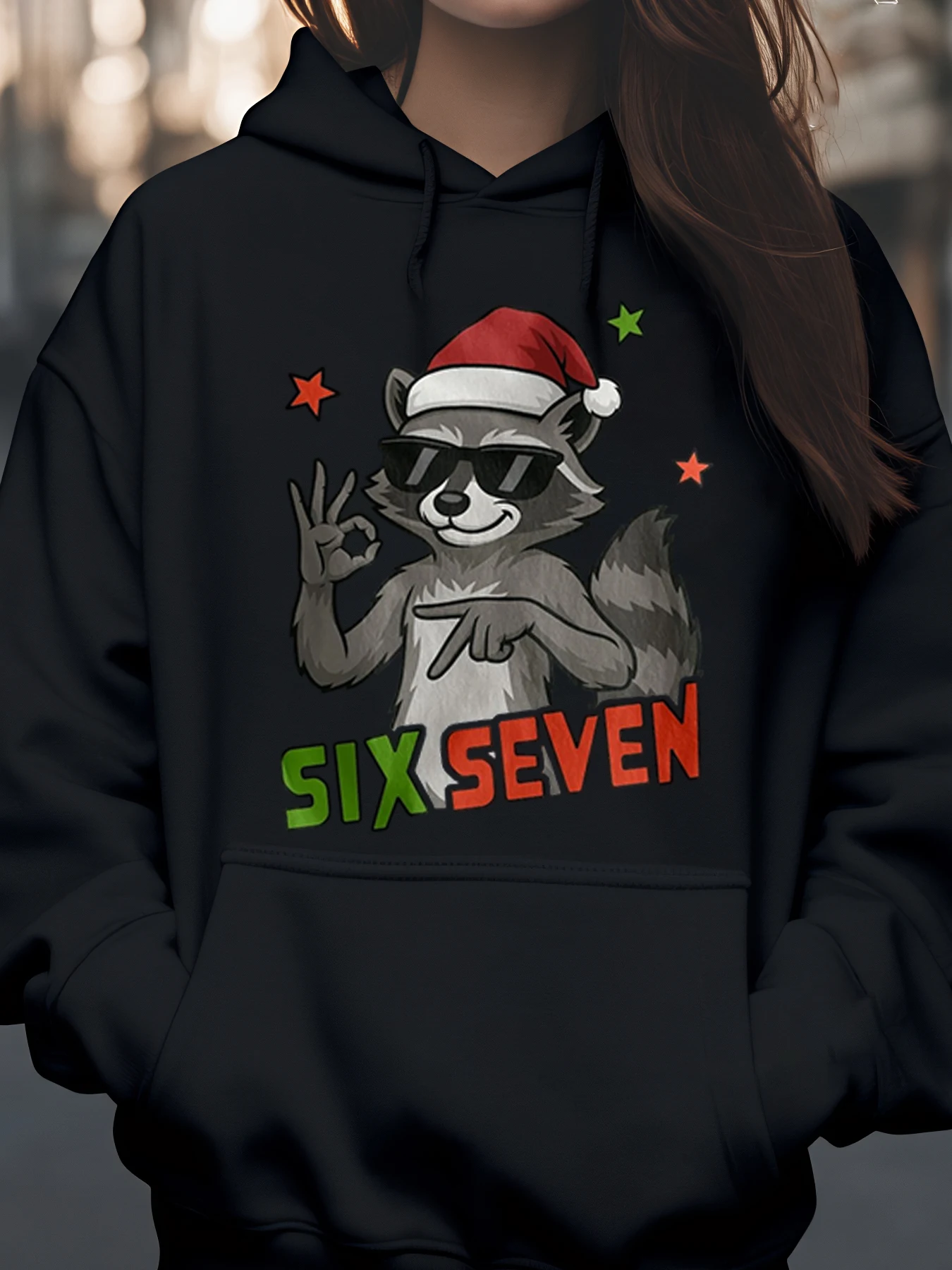 Рождественская толстовка с капюшоном Raccoon Santa Six Seven для женщин и мужчин
Рождественская толстовка с капюшоном Raccoon Santa Six Seven для женщин и мужчин