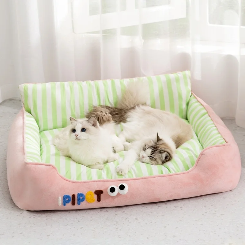 Cat Bed Spring and Summer Cooling Sofa Nest For Small Medium Dog Cats All-Seasons Universal Kennel Dog Bed Cushion Pet Nest
Cat Bed Spring and Summer Cooling Sofa Nest For Small Medium Dog Cats All-Seasons Universal Kennel Dog Bed Cushion Pet Nest