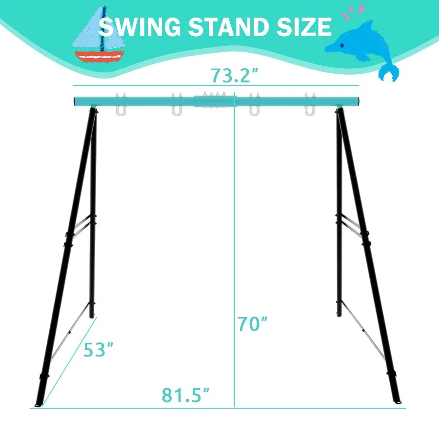 Porch Swing Frame 2 Seat 440lbs Weight Capacity Swing Stand Heavy Duty AFrame Swing Swing Stand Frame for Yoga Hammock Saucer B
Porch Swing Frame 2 Seat 440lbs Weight Capacity Swing Stand Heavy Duty AFrame Swing Swing Stand Frame for Yoga Hammock Saucer B