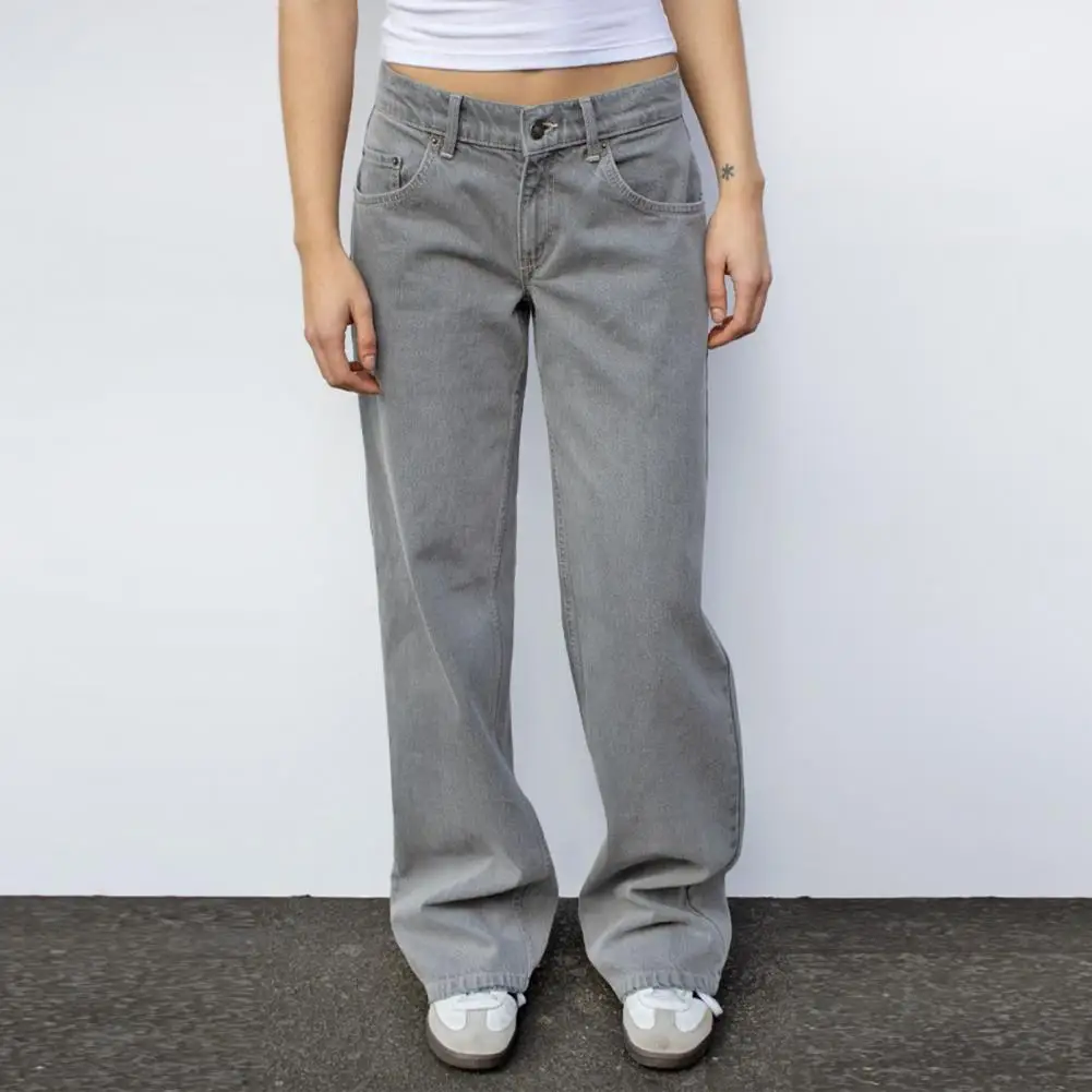 Slim-cut Jeans for Women Stylish Wide Leg Jeans for Women High Waist Denim Pants with Pockets Straight Leg Trousers Comfortable
Slim-cut Jeans for Women Stylish Wide Leg Jeans for Women High Waist Denim Pants with Pockets Straight Leg Trousers Comfortable
