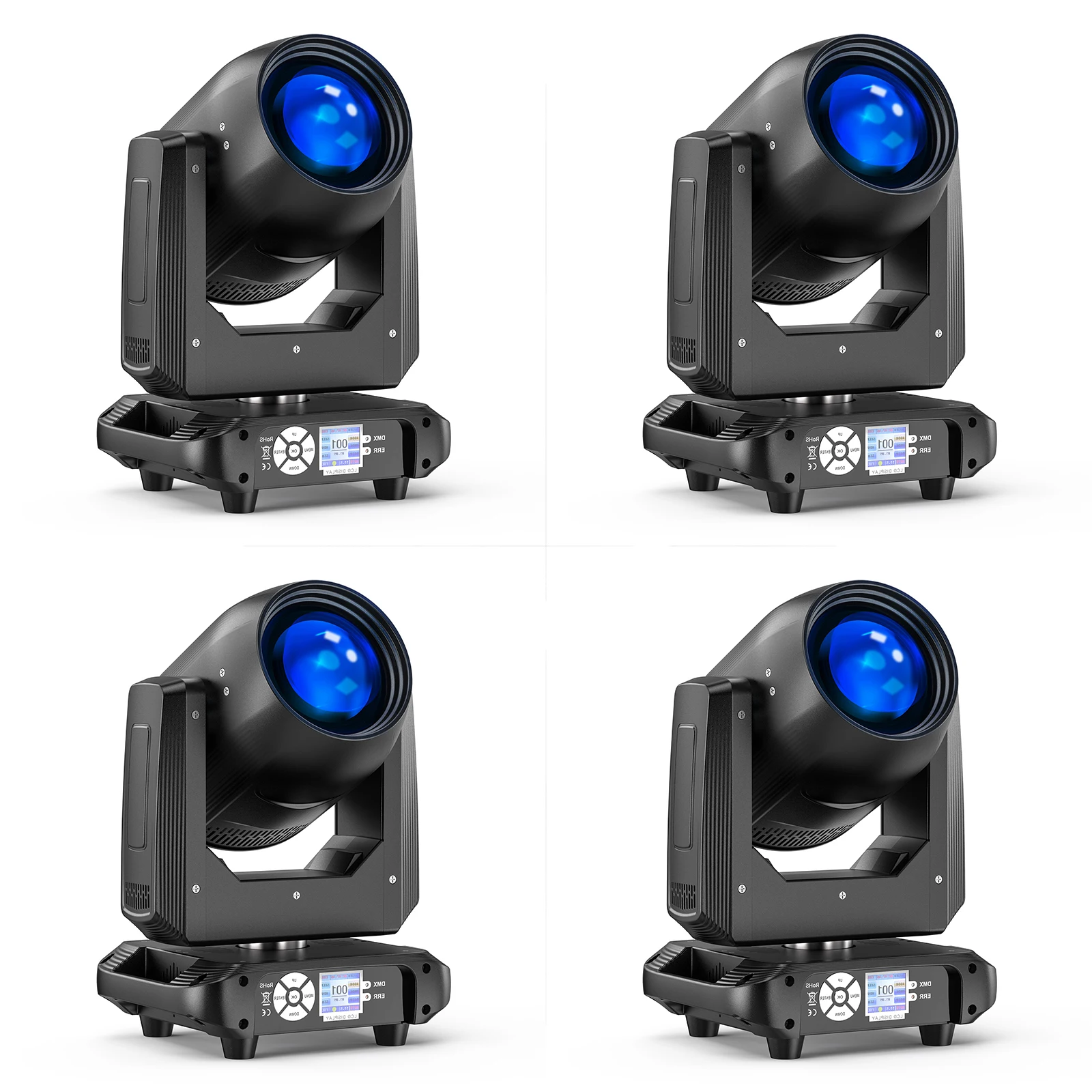 DayFlicker 4Pcs 200W Moving Head DJ Light Rotating 18-Facet Prism Stage Lights With Sound Activated for DJ Parties Wedding Disco
DayFlicker 4Pcs 200W Moving Head DJ Light Rotating 18-Facet Prism Stage Lights With Sound Activated for DJ Parties Wedding Disco