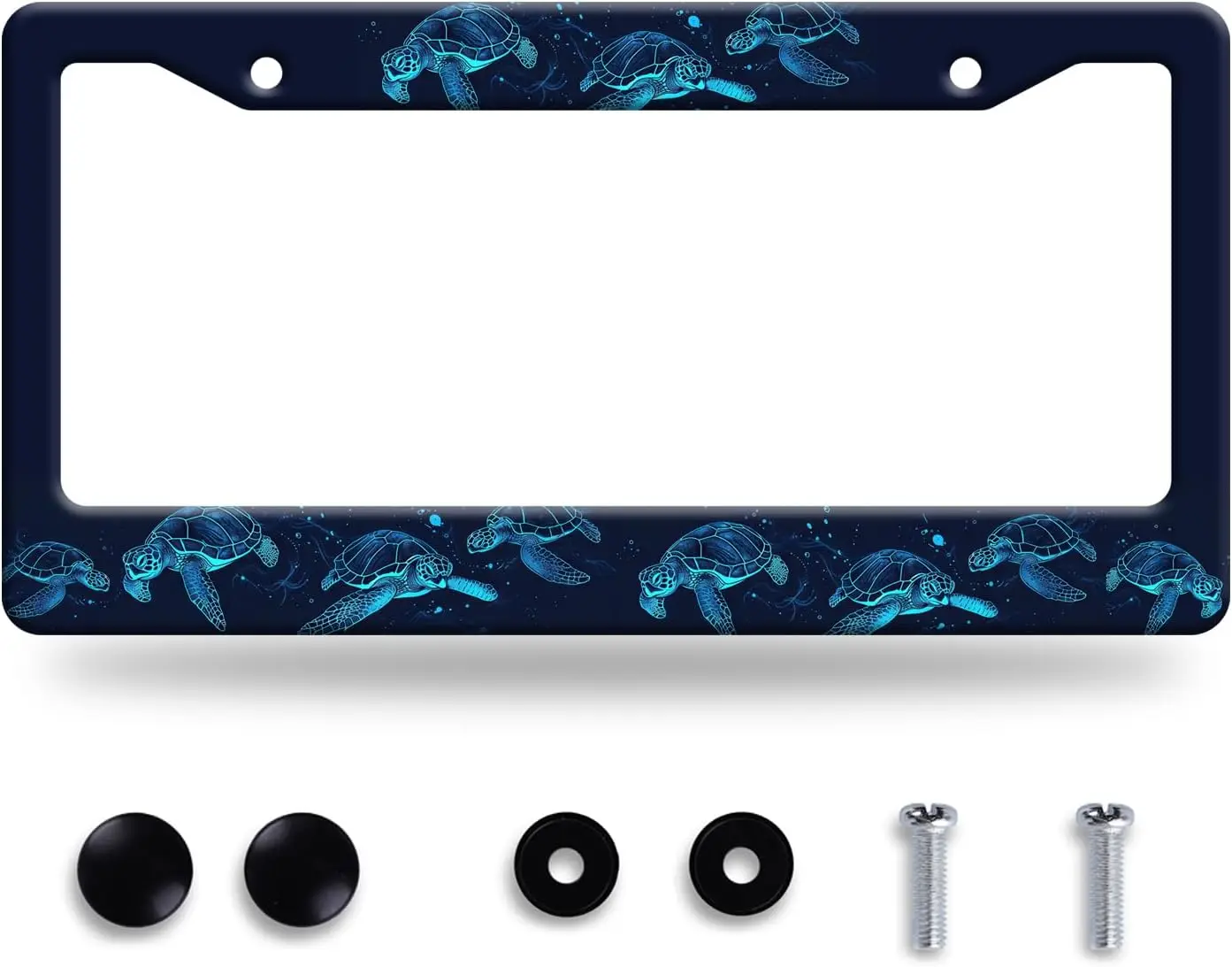 Sea Turtle License Plate Frame, Blue Turtles Stainless Steel Funny Holder, Ocean Animal Car Accessory, Fits Standard Vehicles
Sea Turtle License Plate Frame, Blue Turtles Stainless Steel Funny Holder, Ocean Animal Car Accessory, Fits Standard Vehicles