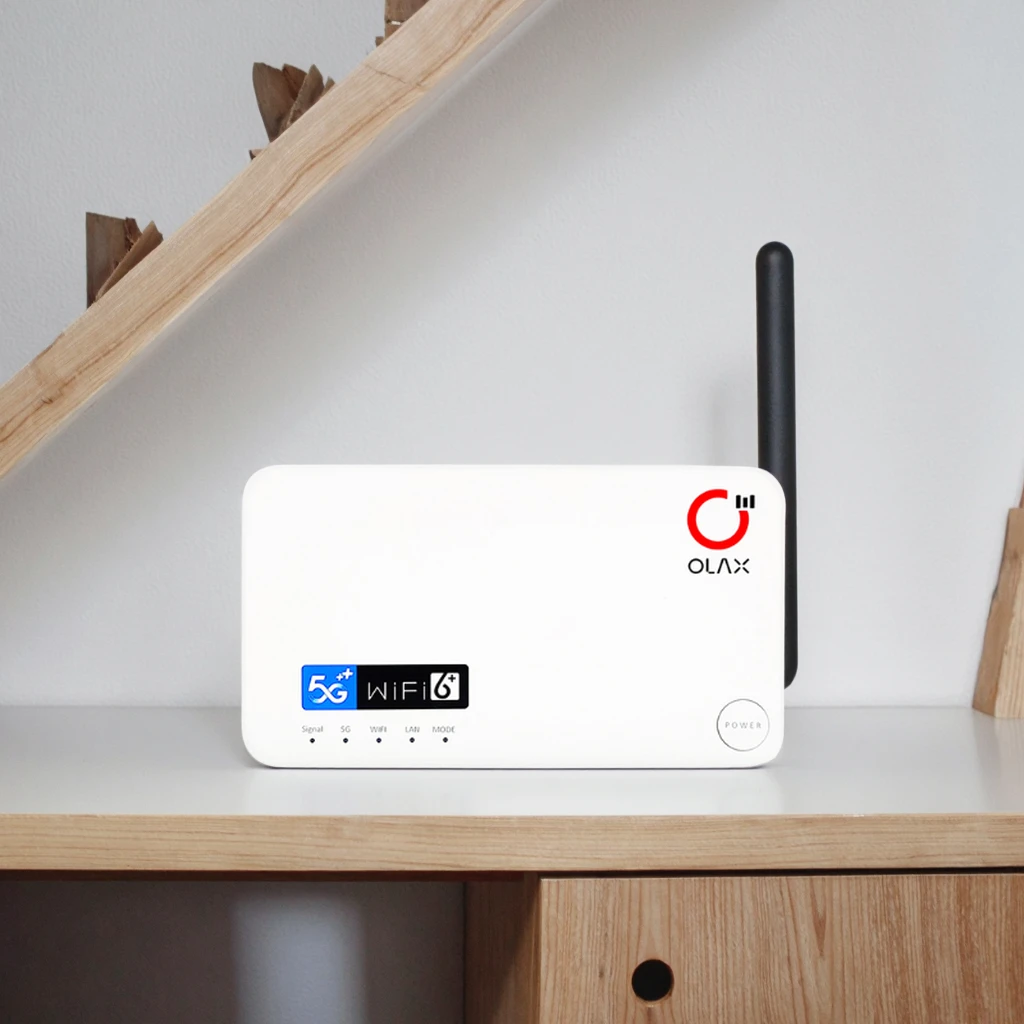 OLAX G5010 4G 5G Router Unlocked Sim Indoor External Antenna Wireless 4000mah Lte Router Modem Wifi6 Dual Band Wifi Router
OLAX G5010 4G 5G Router Unlocked Sim Indoor External Antenna Wireless 4000mah Lte Router Modem Wifi6 Dual Band Wifi Router