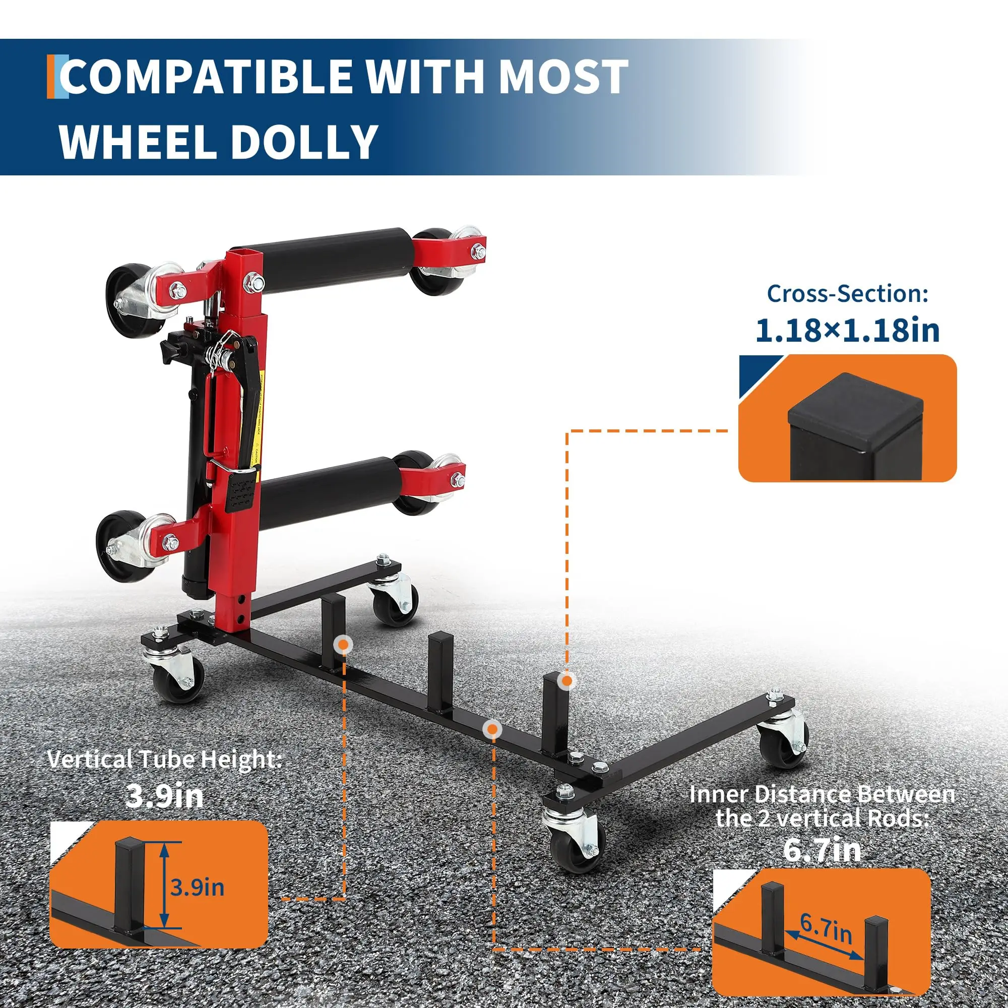 Car Dolly Storage Rack - Heavy Duty 4 Wheel Dolly Holder with 360° Swivel Casters, Universal Jack Stand Organizer for Garage Wor
Car Dolly Storage Rack - Heavy Duty 4 Wheel Dolly Holder with 360° Swivel Casters, Universal Jack Stand Organizer for Garage Wor
