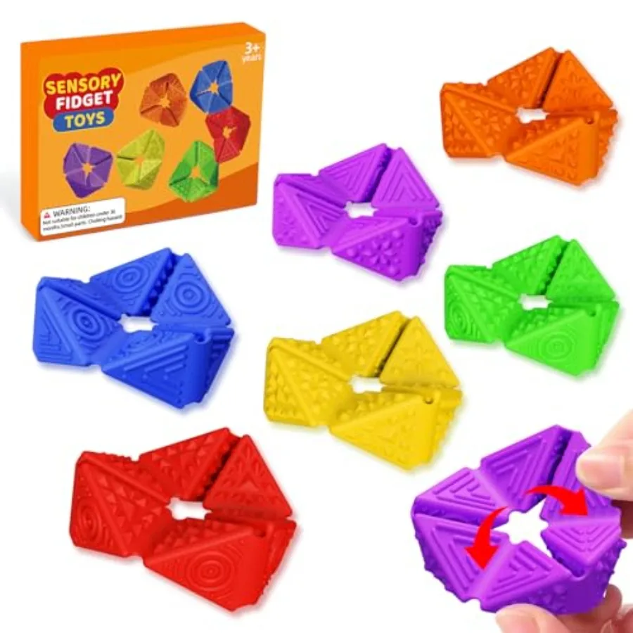 Fidget Sensory Toys for - 6Pack Quiet Textures Sensory Flip Cube for ADHD, Anxiety and Stress Relief, Non-Toxic Durable Desk Fi
Fidget Sensory Toys for - 6Pack Quiet Textures Sensory Flip Cube for ADHD, Anxiety and Stress Relief, Non-Toxic Durable Desk Fi