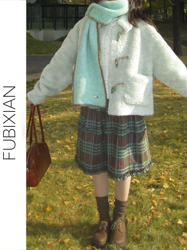 Mint Plaid Skirt Casual Sweet Japanese Sle Versatile Heavy Design Folded High Waist Cotton Blend Umbrella Skirt
Mint Plaid Skirt Casual Sweet Japanese Sle Versatile Heavy Design Folded High Waist Cotton Blend Umbrella Skirt