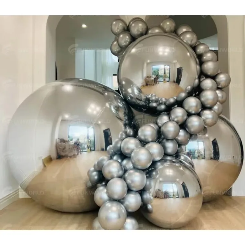 Зеркальный шар из ПВХ для декора рождественской свадебной вечеринки - серебряные большие блестящие шары, надувные светоотражающие зеркальные шары, сфера
Зеркальный шар из ПВХ для декора рождественской свадебной вечеринки - серебряные большие блестящие шары, надувные светоотражающие зеркальные шары, сфера