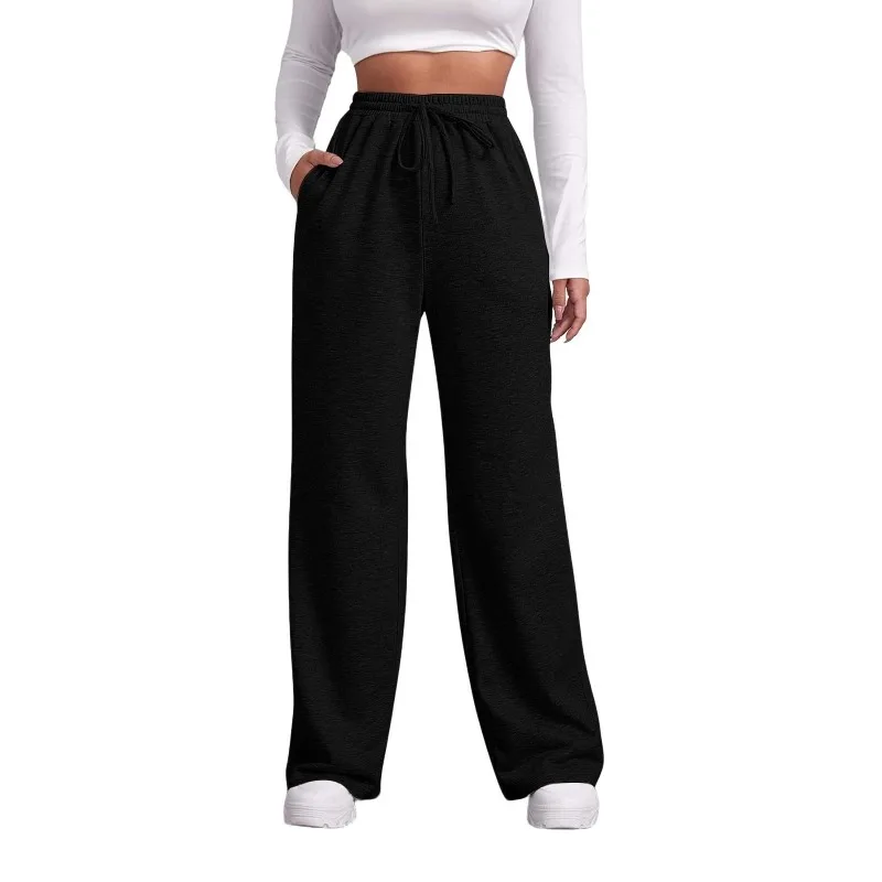 Женские прямые спортивные штаны больших размеров с высокой талией, однотонные повседневные универсальные брюки, модные повседневные спортивные брюки
Женские прямые спортивные штаны больших размеров с высокой талией, однотонные повседневные универсальные брюки, модные повседневные спортивные брюки
