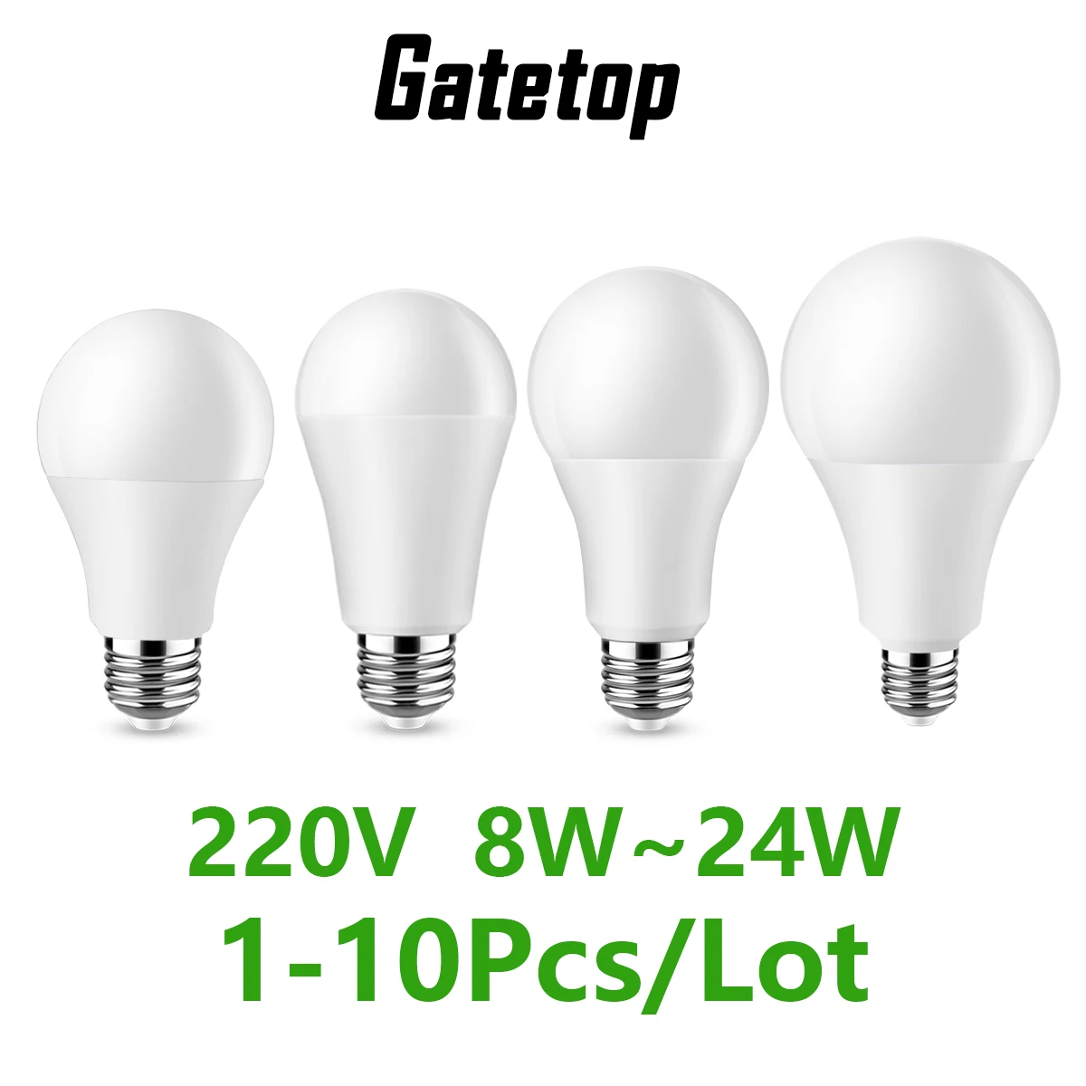 1-10PCS Led Bulb Lamp E27 AC220V AC110V Light Real Power 8W 9W 15W 18W 24W 3000K/4000K/6000K warm white light Lampada For Home
1-10PCS Led Bulb Lamp E27 AC220V AC110V Light Real Power 8W 9W 15W 18W 24W 3000K/4000K/6000K warm white light Lampada For Home