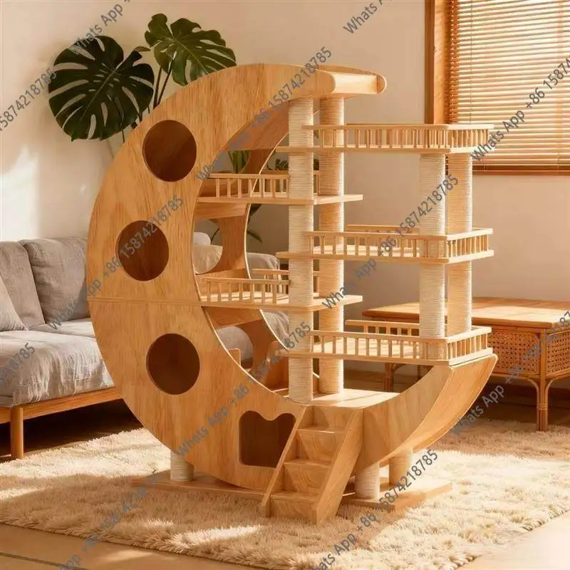 Cat climbing frame nest integrated villa big cat toys
Cat climbing frame nest integrated villa big cat toys