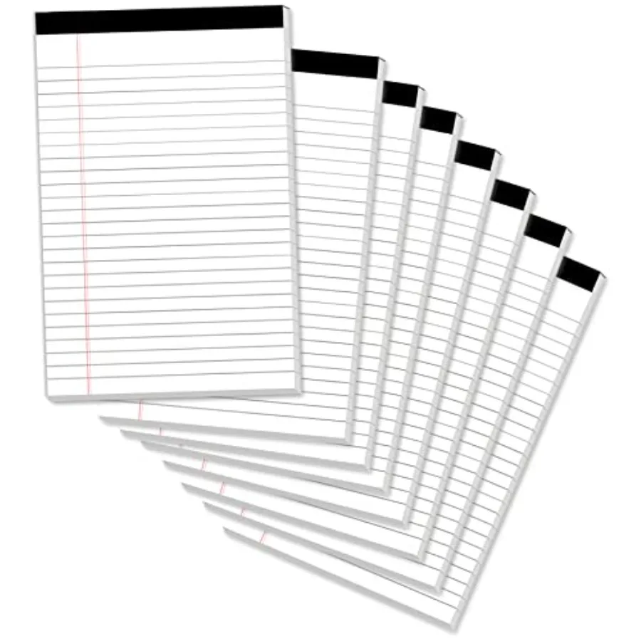 Legal Pads 5 x 8 ch Notepad, 8 Pack Note Pads College Ruled Perforated Memo Pad for Work Study Daily Note Takg List, Led Writg
Legal Pads 5 x 8 ch Notepad, 8 Pack Note Pads College Ruled Perforated Memo Pad for Work Study Daily Note Takg List, Led Writg