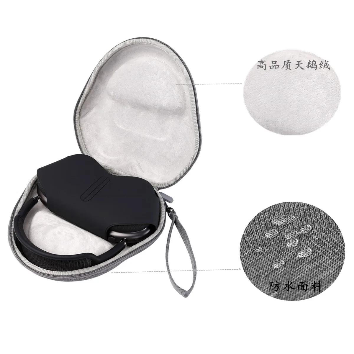 Waterproof EVA Hand Strap Design Storage Bag Travel Protective Case Carrying Box Cover for Airpods Max Wireless Headset
Waterproof EVA Hand Strap Design Storage Bag Travel Protective Case Carrying Box Cover for Airpods Max Wireless Headset