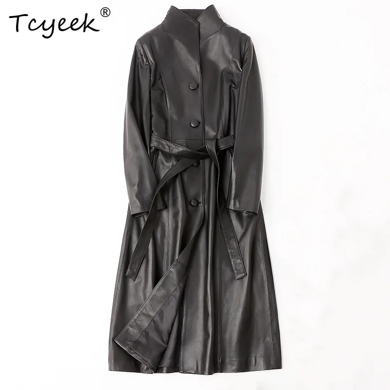 Tcyeek Real Leather Jacket Women Autumn Clothes Female Genuine Sheepskin Motocycle Coat Long Style Fashion 2026 Jaqueta Couro
Tcyeek Real Leather Jacket Women Autumn Clothes Female Genuine Sheepskin Motocycle Coat Long Style Fashion 2026 Jaqueta Couro
