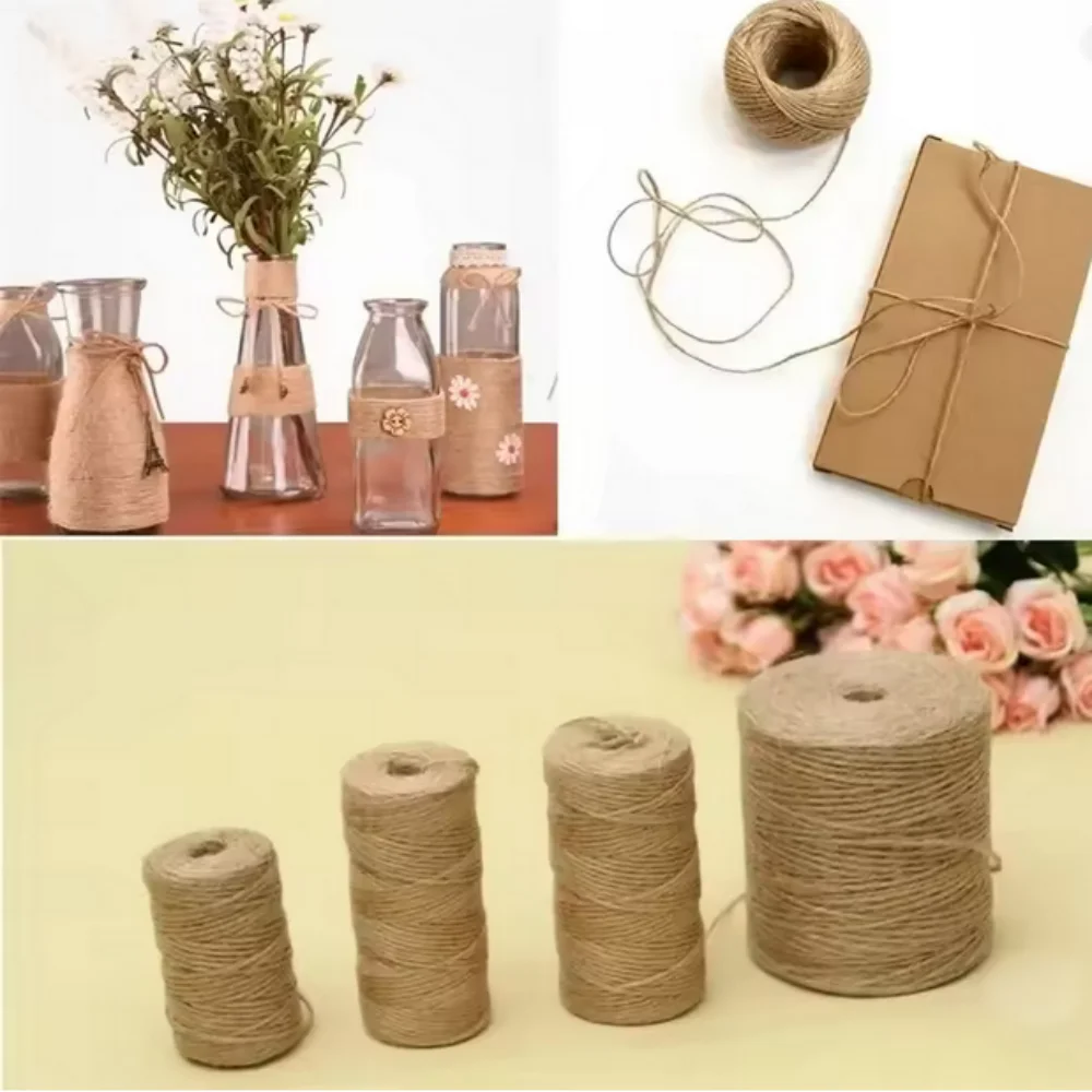 100 метров натуральная джутовая веревка, лента, поделки, сделай сам, винтажный джутовый шнур, нить для шитья, подарок для вечеринки, свадьбы, украшения дома
100 метров натуральная джутовая веревка, лента, поделки, сделай сам, винтажный джутовый шнур, нить для шитья, подарок для вечеринки, свадьбы, украшения дома