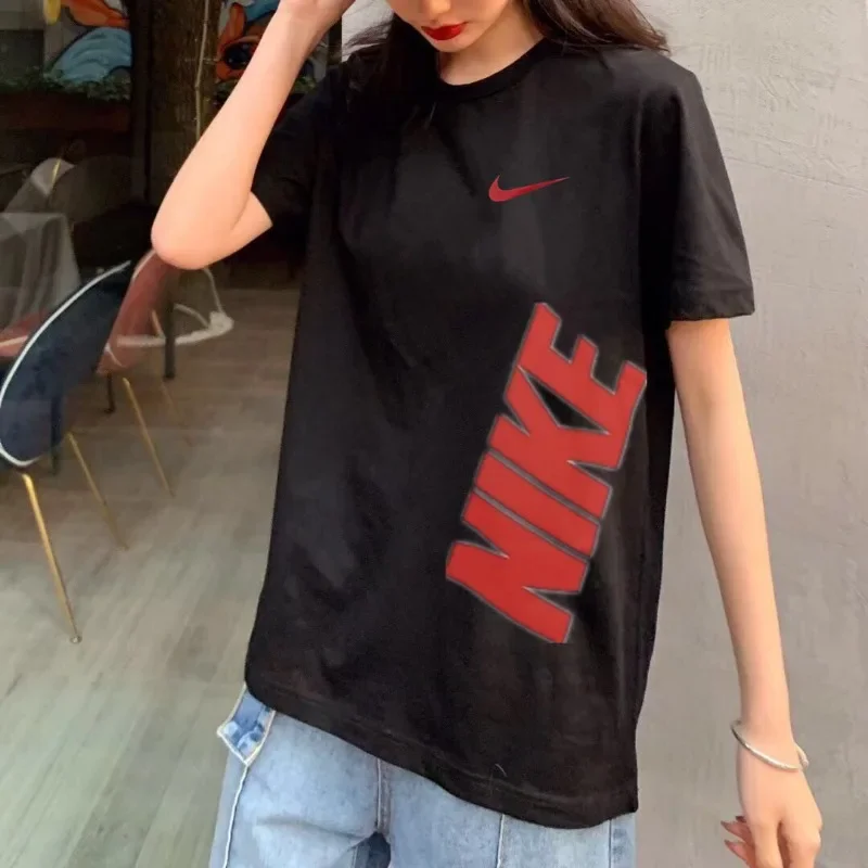 Nike Black Red Fashion Versatile Spring Summer Oversize Loose Short Sleeve Casual Sports Men Women T-shirts Unisex Tops M-5XL
Nike Black Red Fashion Versatile Spring Summer Oversize Loose Short Sleeve Casual Sports Men Women T-shirts Unisex Tops M-5XL