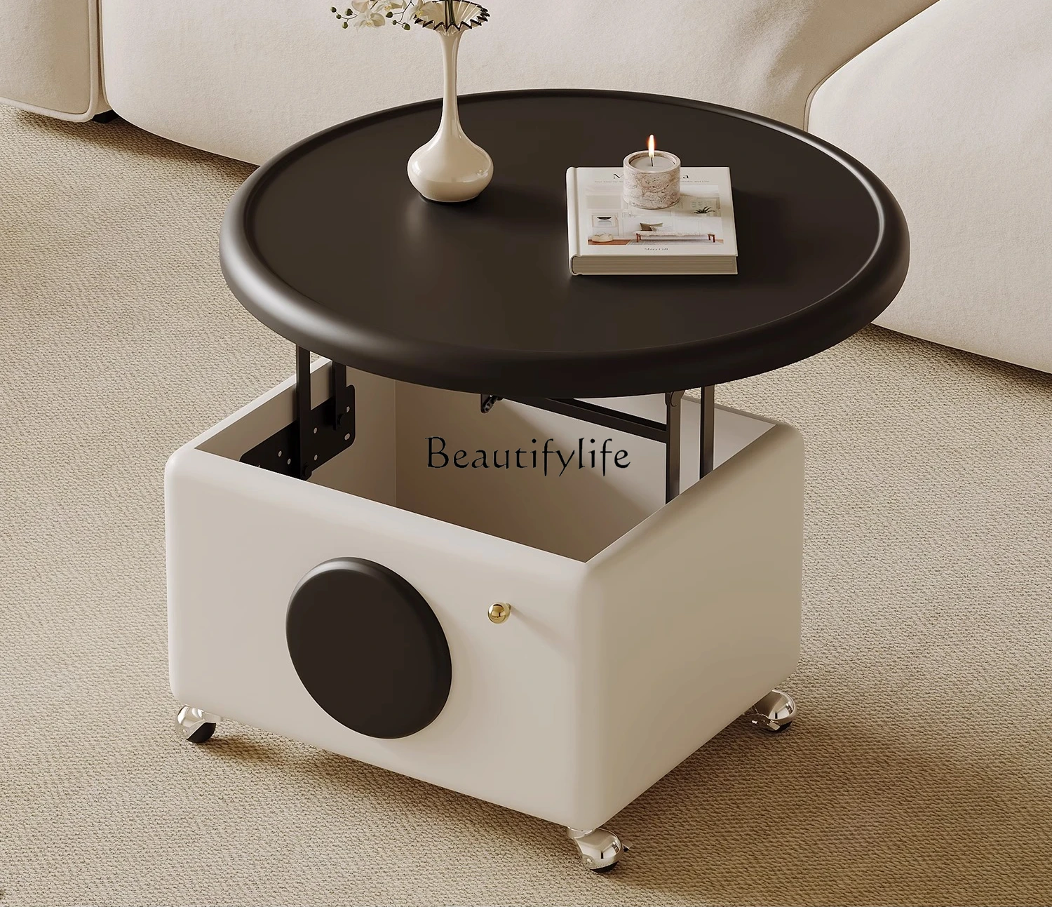 yj32 French Cream Wind Removable Coffee Table Premium Lifting Round Table Coffee Table
yj32 French Cream Wind Removable Coffee Table Premium Lifting Round Table Coffee Table