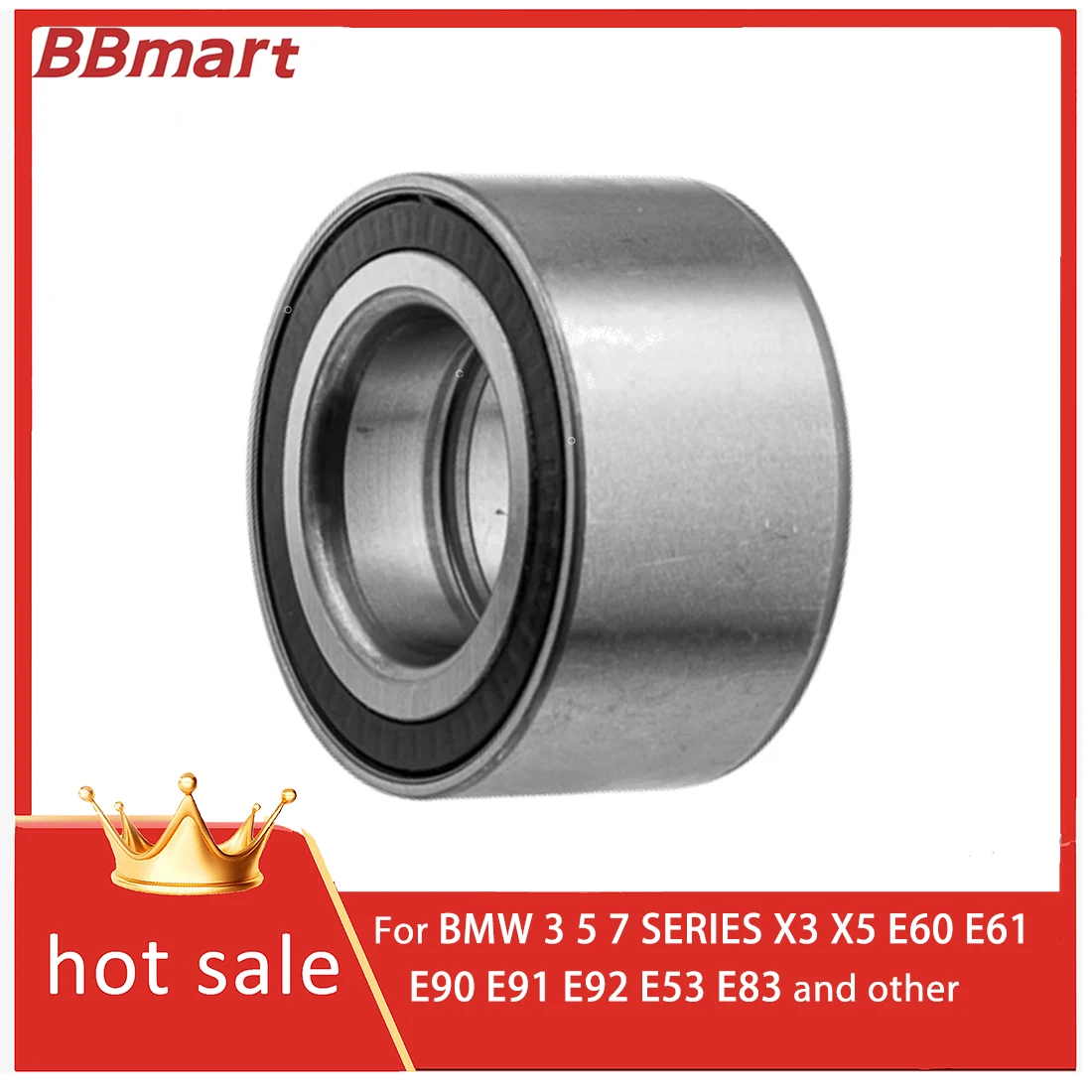31226783913 Front wheel bearing for BMW 3 5 7 SERIES X3 X5 E60 E61 E90 E91 E92 E53 E83 and other.Hot selling car parts.BBmart
31226783913 Front wheel bearing for BMW 3 5 7 SERIES X3 X5 E60 E61 E90 E91 E92 E53 E83 and other.Hot selling car parts.BBmart
