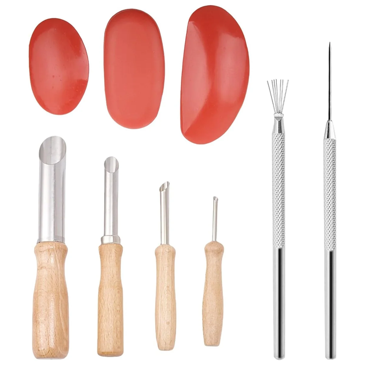 9PCS Clay Sculpting Tools Wooden Handle Pottery Carving Tool Kit Pottery Clay Trimming Tools
9PCS Clay Sculpting Tools Wooden Handle Pottery Carving Tool Kit Pottery Clay Trimming Tools