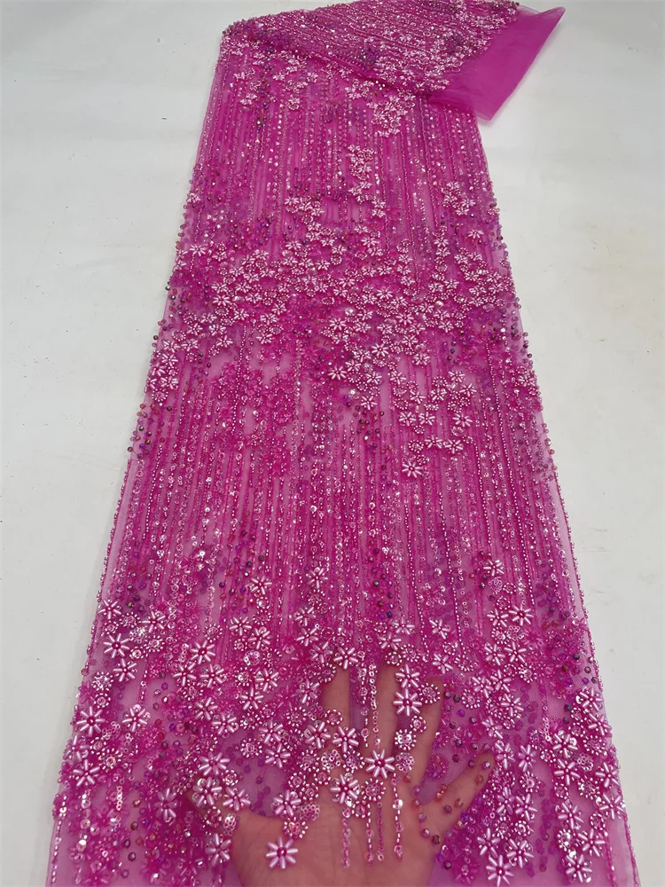 Luxury African Lace Fabric 2023 High Quality Sequins Beads Embroidery Nigerian Tulle Lace For Wedding Dress, FJ
Luxury African Lace Fabric 2023 High Quality Sequins Beads Embroidery Nigerian Tulle Lace For Wedding Dress, FJ