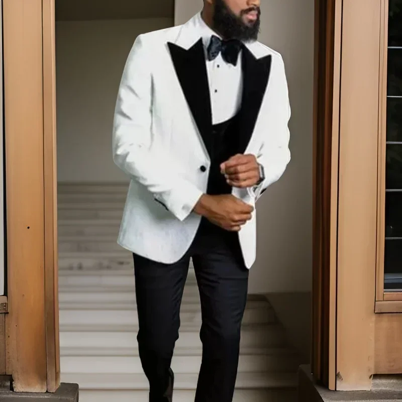 Floral Suits Tuxedos For Men Wedding Prom Groomsmen Male Fashion Blazer African Fashion Costume (Jacket + Pants +Vest )
Floral Suits Tuxedos For Men Wedding Prom Groomsmen Male Fashion Blazer African Fashion Costume (Jacket + Pants +Vest )