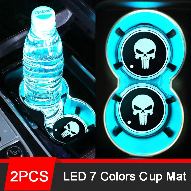 68mm Punisher LED Water Cap Mat Luminous Car Coaster Light for Citroen Audi Honda Toyota Peugeot Nissan Renault Mazda Subaru
68mm Punisher LED Water Cap Mat Luminous Car Coaster Light for Citroen Audi Honda Toyota Peugeot Nissan Renault Mazda Subaru