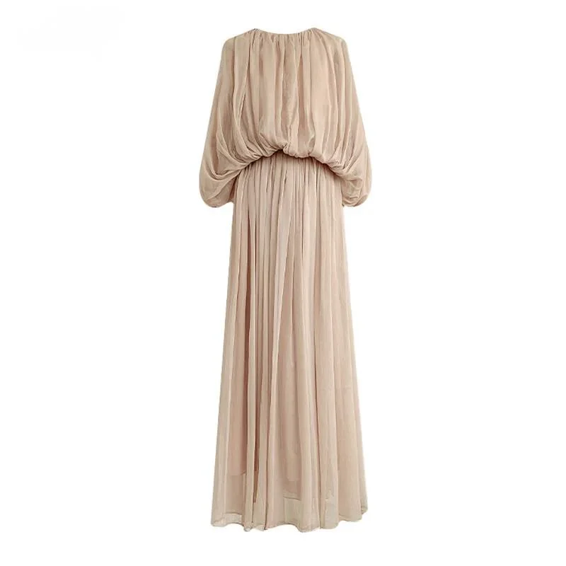 Summer Gauze Thin Pink Pleats Shirt Women O-neck Long Sleeve Elastic Waist Simple Blouse New 3AO36A
Summer Gauze Thin Pink Pleats Shirt Women O-neck Long Sleeve Elastic Waist Simple Blouse New 3AO36A