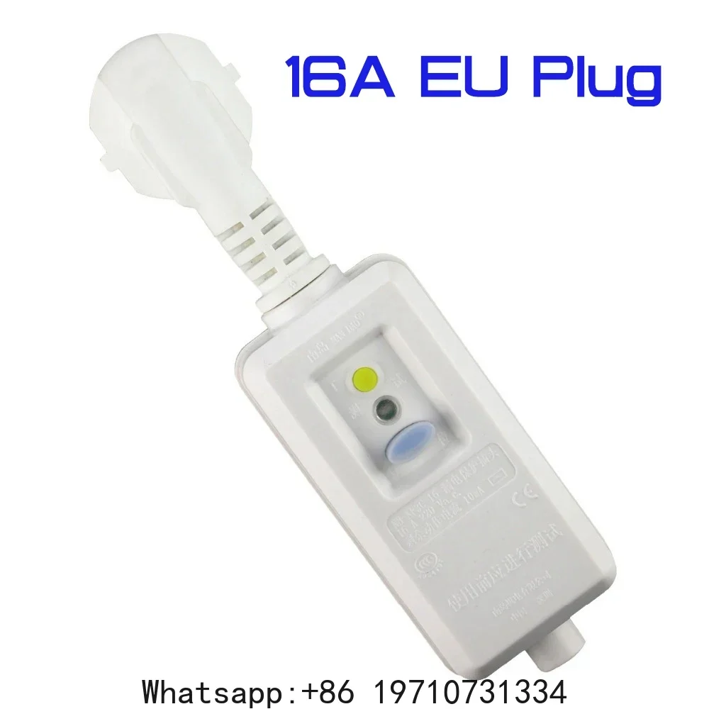 16A 220V 240V EU Plug GFCI Safety RCD Leakage Protection Socket Adaptor Home Circuit Breaker Cutout Powers Trip Switch
16A 220V 240V EU Plug GFCI Safety RCD Leakage Protection Socket Adaptor Home Circuit Breaker Cutout Powers Trip Switch