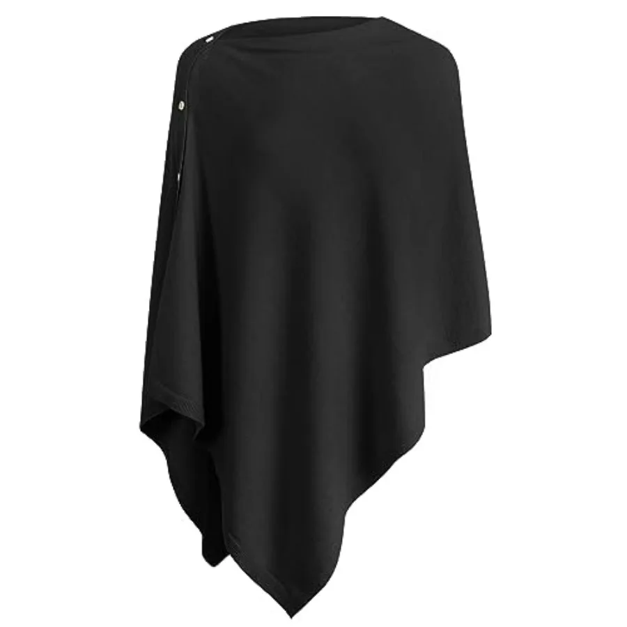 PULI Women's Versatile Knitted Shawls Scarf Poncho Sweater with Buttons Lightweight Spring Summer Fall Wraps
PULI Women's Versatile Knitted Shawls Scarf Poncho Sweater with Buttons Lightweight Spring Summer Fall Wraps