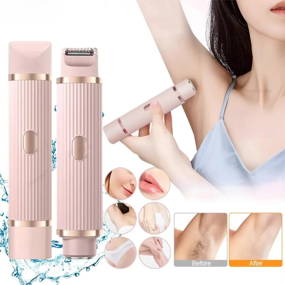 Dual Head Electric Hair Clipper Portable 2in1 Women's Hair Remover Painless Epilator for Underarm Private Area Leg Hair and Body
Dual Head Electric Hair Clipper Portable 2in1 Women's Hair Remover Painless Epilator for Underarm Private Area Leg Hair and Body