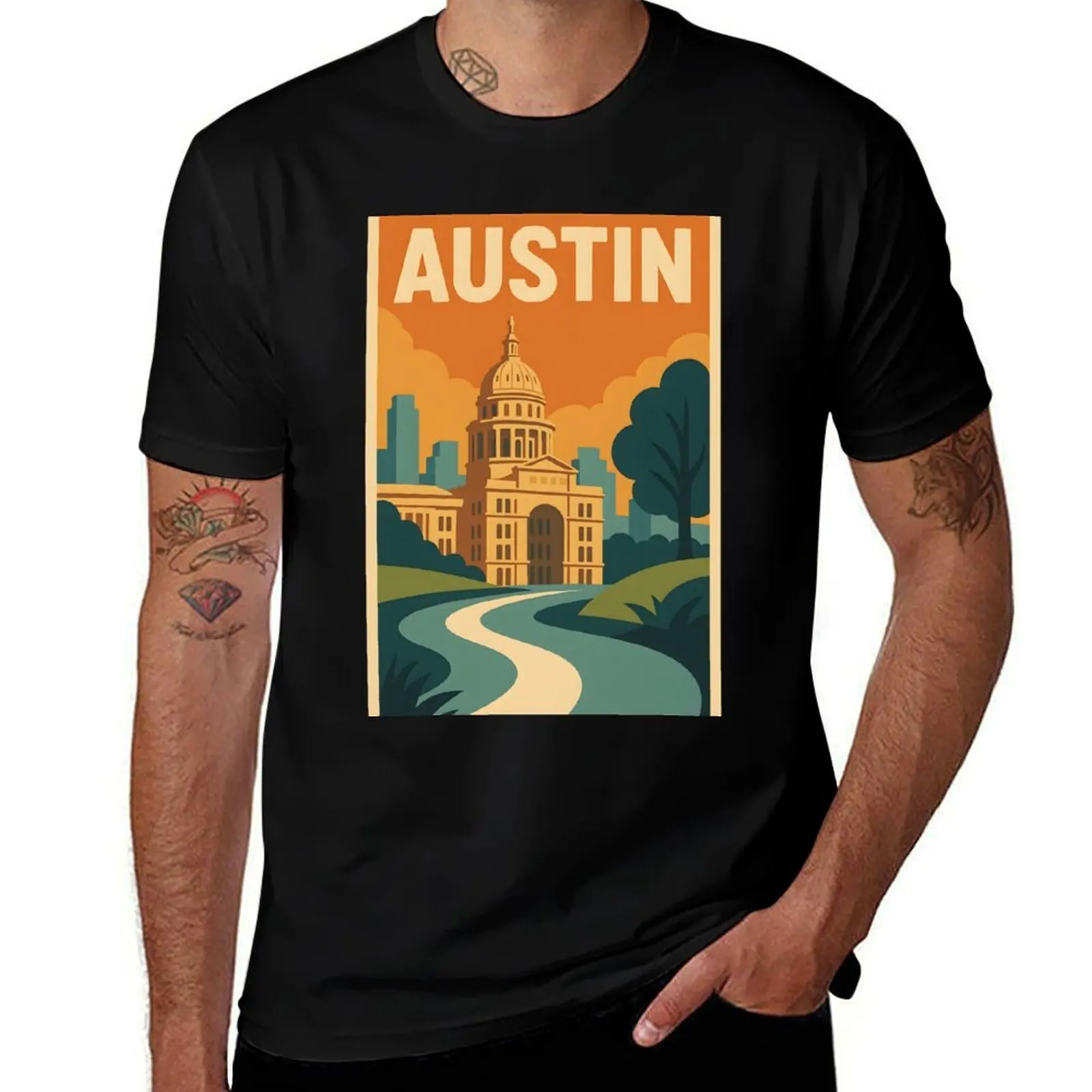 Austin Texas Retro Cityscape - Vintage Art T-Shirt customs anime stuff Short sleeve tee anime compression shirt men
Austin Texas Retro Cityscape - Vintage Art T-Shirt customs anime stuff Short sleeve tee anime compression shirt men