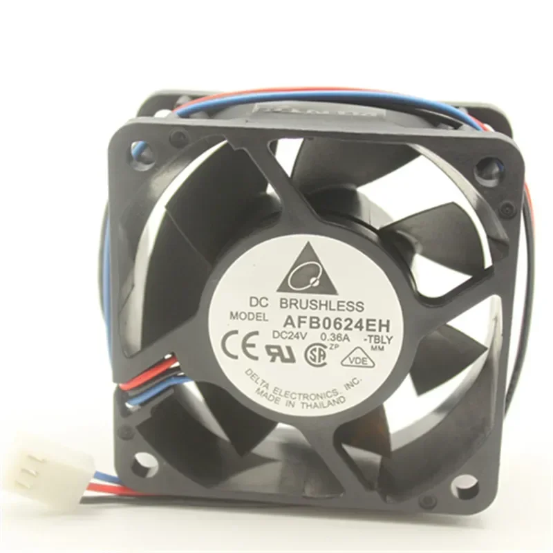Ventilador de refrigeración con rodamiento de bolas doble, accesorio para AFB0624EH 24V DC 0.36A 5,76 W 6800RPM 6cm 60x60x25mm
Ventilador de refrigeración con rodamiento de bolas doble, accesorio para AFB0624EH 24V DC 0.36A 5,76 W 6800RPM 6cm 60x60x25mm