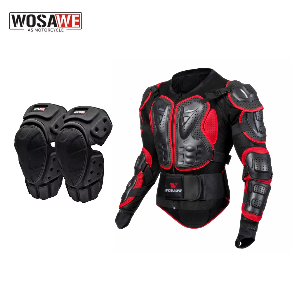 WOSAWE Motorcycle Jacket Protective Gear Moto Motocross Protection Jacket Motorcycle Racing Body Armor Knee Pad Gloves
WOSAWE Motorcycle Jacket Protective Gear Moto Motocross Protection Jacket Motorcycle Racing Body Armor Knee Pad Gloves