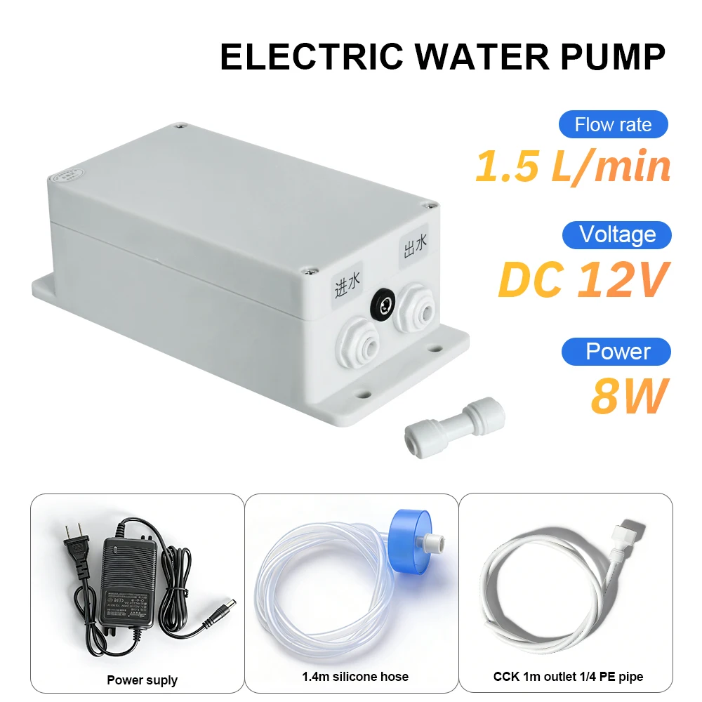 Electric Water Pump Faucet Galley Automatic Water Suction Pump 12V 1.5 L/ min Caravan Motorhome Boat Kitchen Water Pump
Electric Water Pump Faucet Galley Automatic Water Suction Pump 12V 1.5 L/ min Caravan Motorhome Boat Kitchen Water Pump