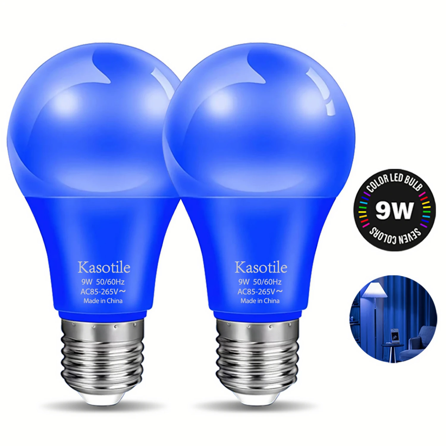 Kasotile LED Blue Bulb E26 9W Energy Bright Light Bulb for Home Party Wedding Stage Decoration 2Pack
Kasotile LED Blue Bulb E26 9W Energy Bright Light Bulb for Home Party Wedding Stage Decoration 2Pack