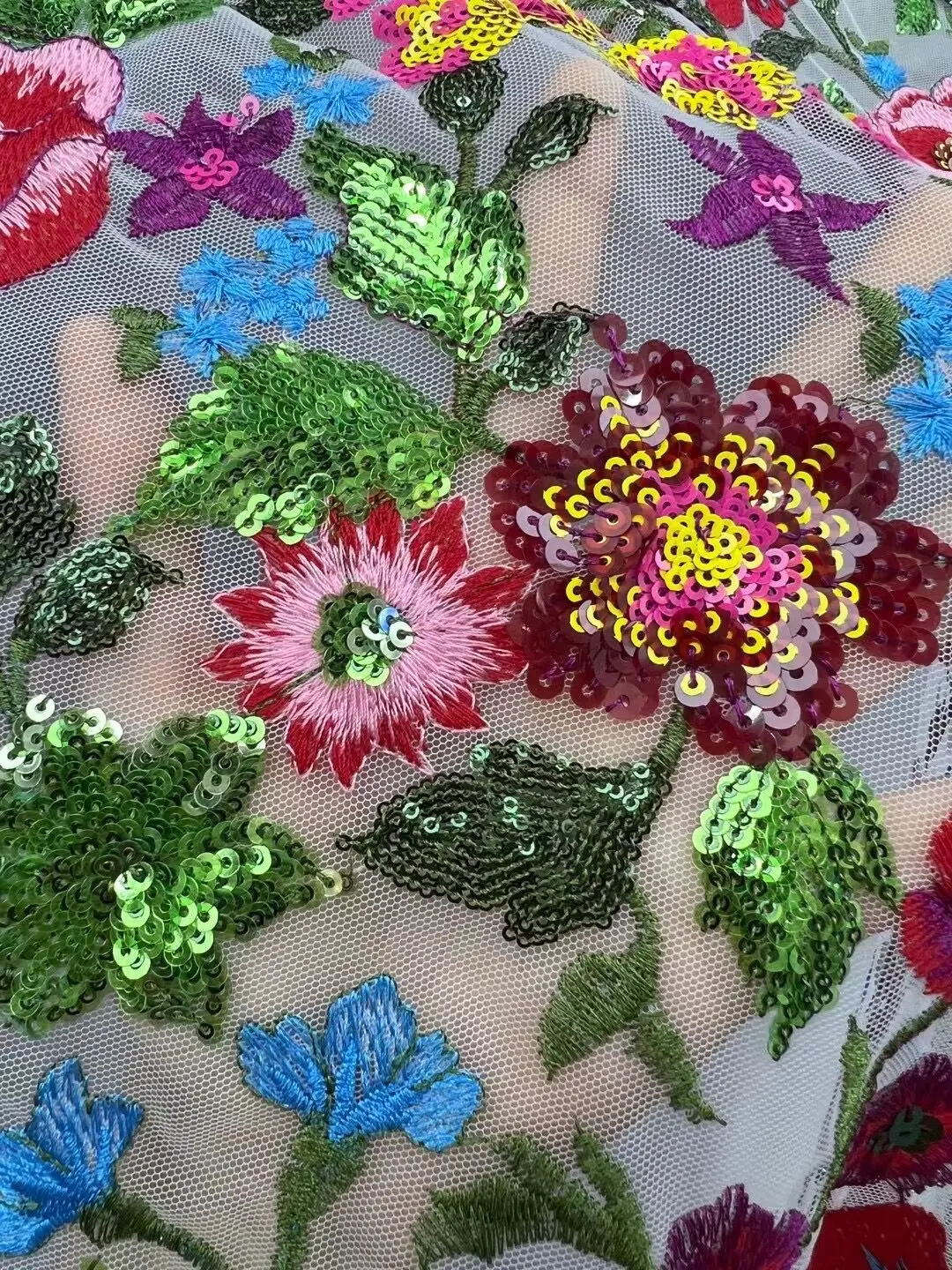 High Quality Lace Fabric African Nigerian With sequins L-13062213 Tulle Embroidery Dresses
High Quality Lace Fabric African Nigerian With sequins L-13062213 Tulle Embroidery Dresses