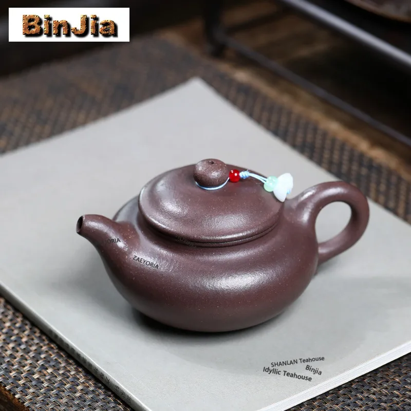 310ml Vintage Yixing Purple Clay Teapots Handmade Antique Pot Raw Ore Purple Mud Kettle With Filter Chinese Zisha Tea Set Cafes
310ml Vintage Yixing Purple Clay Teapots Handmade Antique Pot Raw Ore Purple Mud Kettle With Filter Chinese Zisha Tea Set Cafes