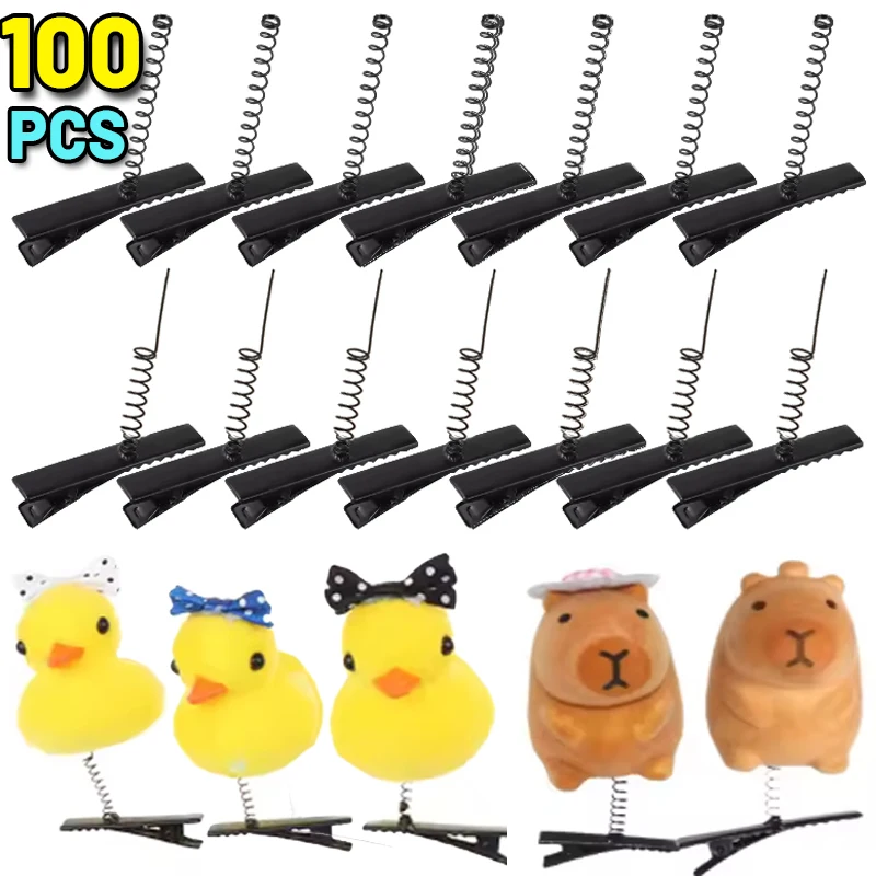 100pcs Spring Duckbill Clip Iron Hairpin Alligator Clip DIY Hair Clip Materials Hair Styling Tool Headdress Headwear Accessories
100pcs Spring Duckbill Clip Iron Hairpin Alligator Clip DIY Hair Clip Materials Hair Styling Tool Headdress Headwear Accessories