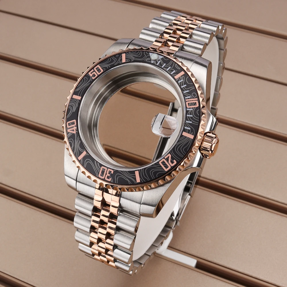 40mm Diver Case For SUB GMT Watch Case Jubilee Bracelet Parts NH35 NH36 NH38 NH34/38 Miyota 8215 Eta 2824 28.5mm Dial 120 clicks
40mm Diver Case For SUB GMT Watch Case Jubilee Bracelet Parts NH35 NH36 NH38 NH34/38 Miyota 8215 Eta 2824 28.5mm Dial 120 clicks