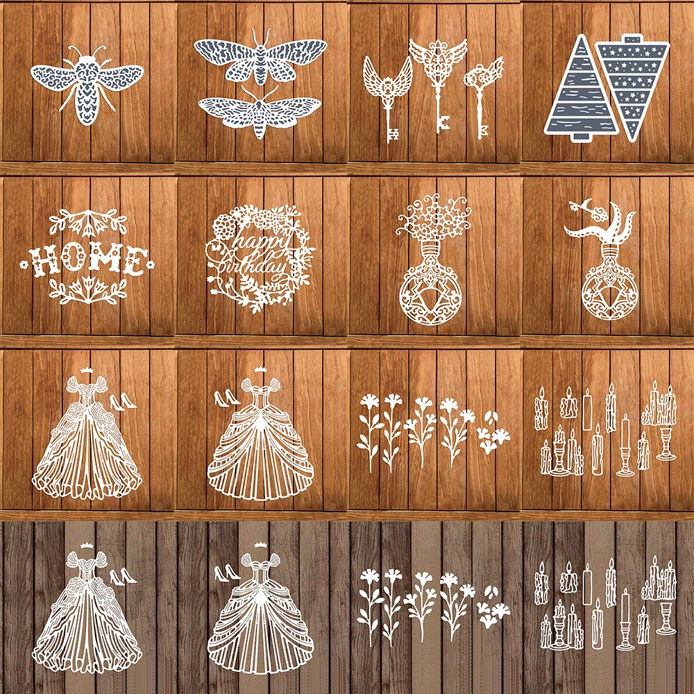 Elegant Wedding Dress Happy Birthday Wreath Cutting Dies Set Bee Butterfly Vintage Hanging Ornament Dies for DIY Scrapbooking
Elegant Wedding Dress Happy Birthday Wreath Cutting Dies Set Bee Butterfly Vintage Hanging Ornament Dies for DIY Scrapbooking
