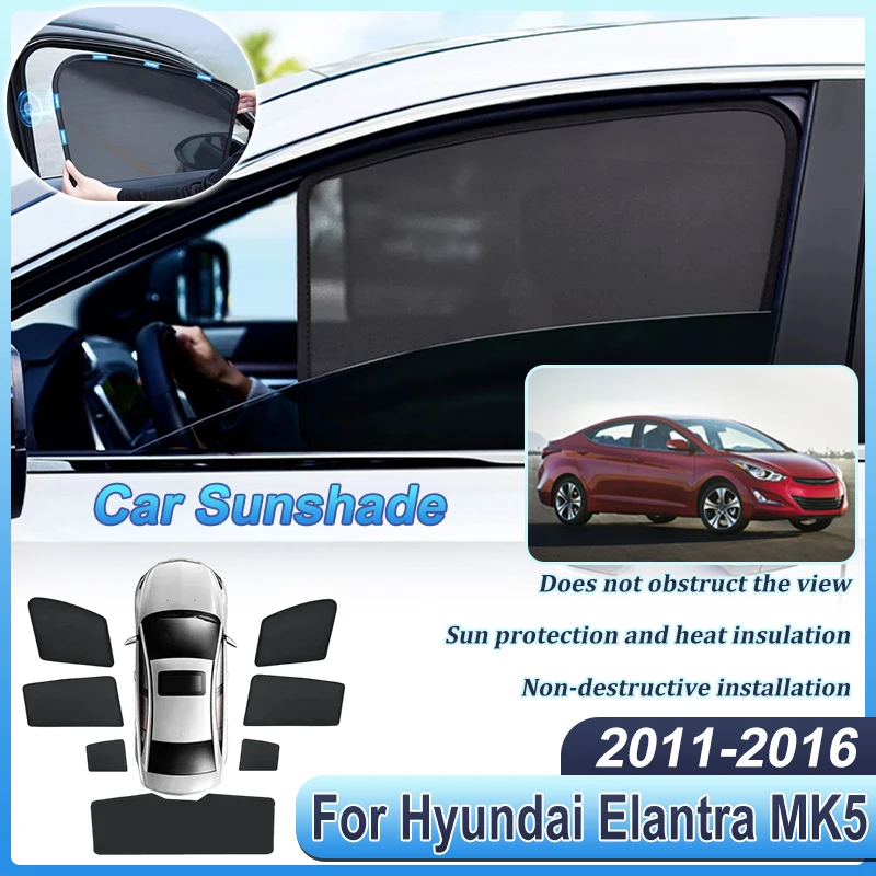 Car Window Sunshades For Hyundai Elantra MK5 Accessories MD/UD 2011-2016 Curtain Mesh Anti-UV Windshield Frame Curtain Auto Part
Car Window Sunshades For Hyundai Elantra MK5 Accessories MD/UD 2011-2016 Curtain Mesh Anti-UV Windshield Frame Curtain Auto Part