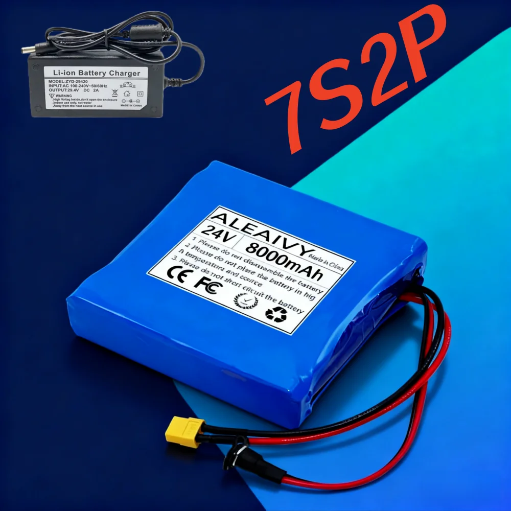 24V/29.4V 7S2P 8000mAh 18650 Battery pack Rechargeable Battery built-in BMS for Equipment Solar Electric Toy Power Supply.
24V/29.4V 7S2P 8000mAh 18650 Battery pack Rechargeable Battery built-in BMS for Equipment Solar Electric Toy Power Supply.