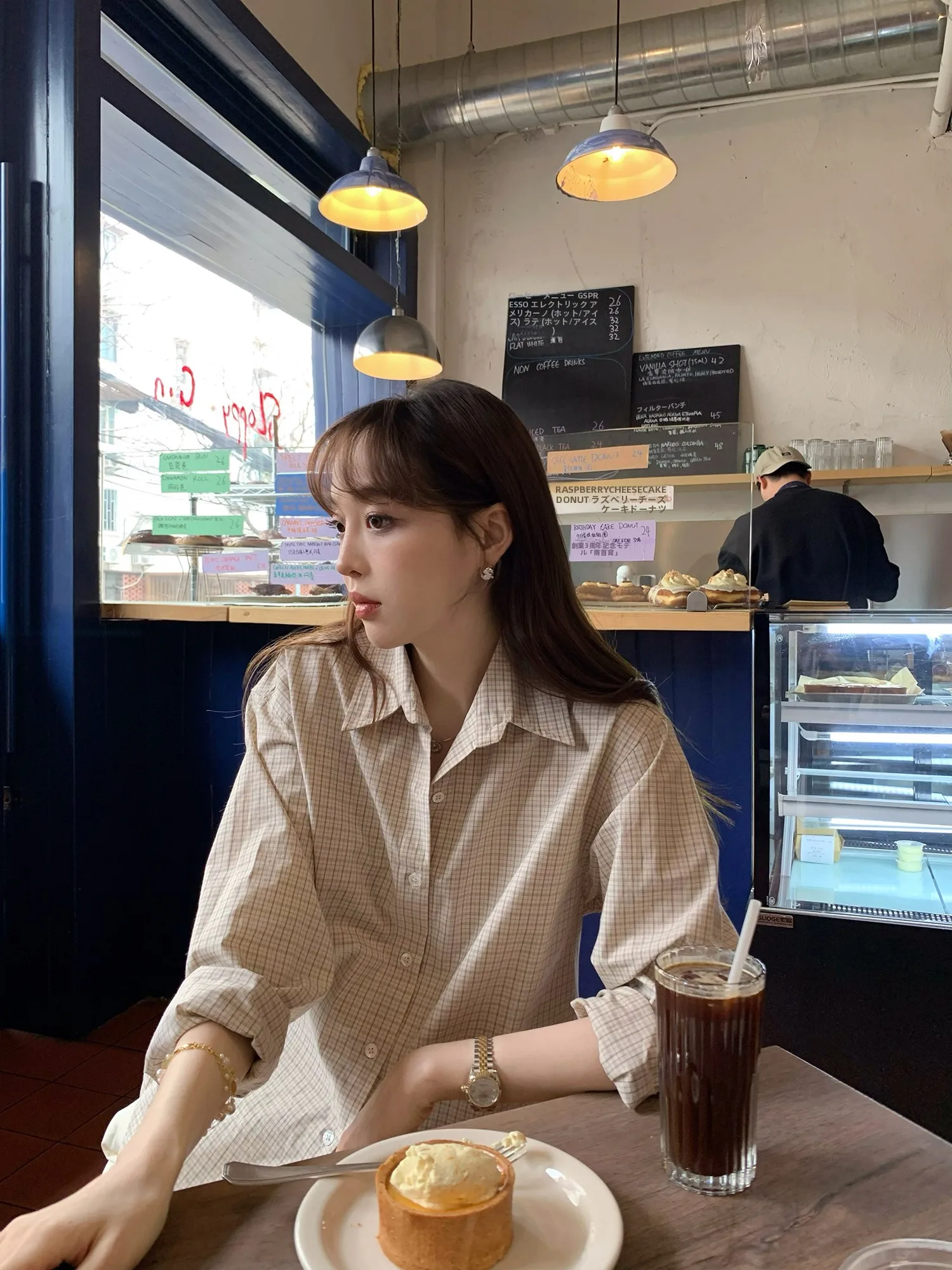 Le Lalin Casual Cotton Plaid Long Sleeve Shirt Women's Straight Cut Pure Cotton Comfortable Top Atmosphere Feeling Korean Style
Le Lalin Casual Cotton Plaid Long Sleeve Shirt Women's Straight Cut Pure Cotton Comfortable Top Atmosphere Feeling Korean Style