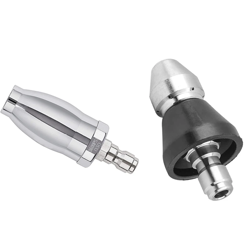5000 PSI Sewer Jetter Nozzle Pressure Washer Nozzle, 1/4 Inch & Turbo Nozzle For Pressure Washer, Rotating Nozzle
5000 PSI Sewer Jetter Nozzle Pressure Washer Nozzle, 1/4 Inch & Turbo Nozzle For Pressure Washer, Rotating Nozzle