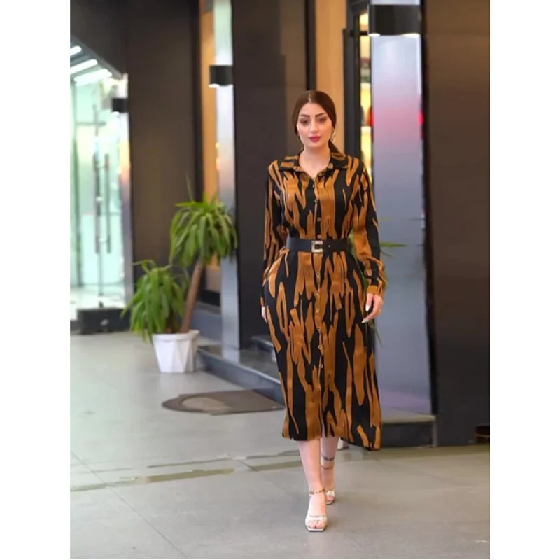 2025 Spring New Temperament Printed Long Sleeve Blouse Collar Women's Dress C001
2025 Spring New Temperament Printed Long Sleeve Blouse Collar Women's Dress C001