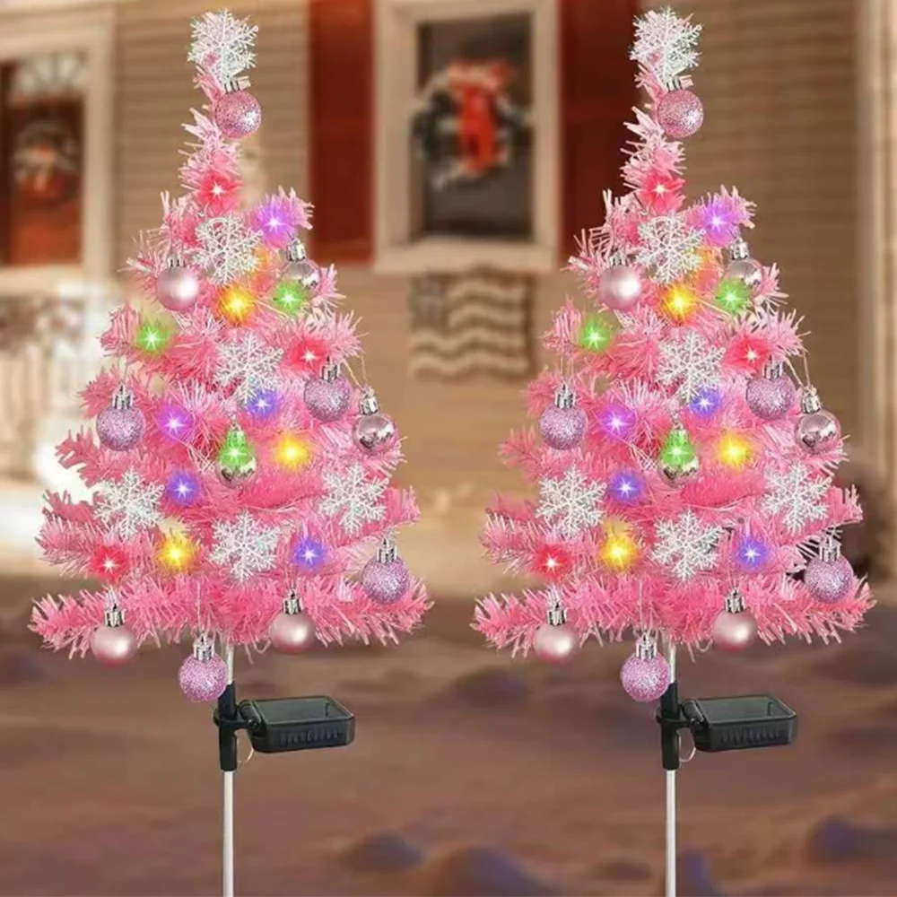 2PCS Solar Pink Christmas Tree Lights Waterproof Outdoor Garden Lawn Landscape Underground Light Xmas Holiday Party Decoration
2PCS Solar Pink Christmas Tree Lights Waterproof Outdoor Garden Lawn Landscape Underground Light Xmas Holiday Party Decoration