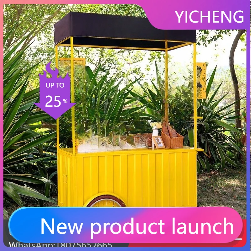 LYY Creative Sales Cart Mobile Stall Display Stand Snack Push Cart
LYY Creative Sales Cart Mobile Stall Display Stand Snack Push Cart
